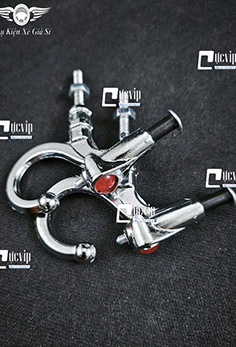 Combo 2 Móc Treo Đồ [Mẫu V2] Xe Máy Xi Mạ Có Nút Bấm Gắn Baga Giữa Các Loại Xe MS6790