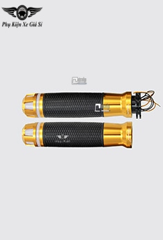 Cặp Bao Tay Xe Máy Nhôm CNC Gù Xoay K2 Có Đèn Gắn Mọi Loại Xe MS4014