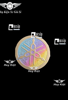 Tem Dán Logo Yamaha Titan Điện Phân Kích Thước 25mm Sẵn Keo Dán 3M MS4311