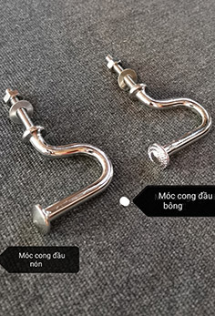 Combo Móc Cong Đầu Nón + Móc Cong Đầu Bông MS3250