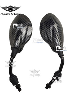 Cặp Kính Gương Chiếu Hậu Yaz Carbon Gắn Tất Cả Dòng Xe Yamaha Chân Kính 10Ly MS4832 
