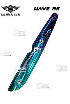 Ốp Che Pô Wave RS Inox 304 Xi Titan 7 Màu (Hàng Cao Cấp) MS4670