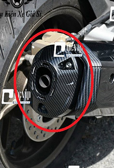 Ốp Chụp Đích Pô Carbon PCX 160 Đời 2021 - 2023, Vario 160, Vario 2022 - 2023 MS5659