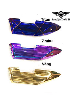 Ốp Che Pô Winner X V2, V3, Winner X 2019 - 2022 Inox 304 Xi Titan, Xi Vàng MS1818