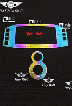 Combo Miếng Dán Viền Đồng Hồ Titan Và Miếng Dán Ổ Khóa Titan Cho Xe Raider Fi, Satria Fi MS4361