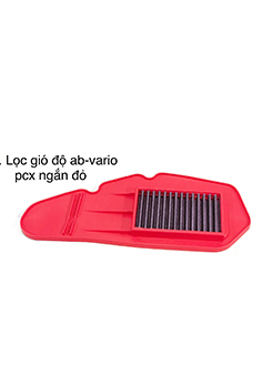 Lọc Gió Độ AirBlade 2016-2019, Vario 2018-2019, PCX 2014-2019 Ngắn Đỏ MS2332