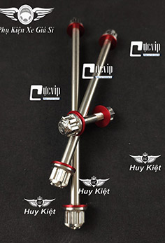 Combo Cốt Trục Bánh Xe Trước Sau + Cốt Phuộc + Tán Salaya Long Đền Đỏ Cho Winner V1, Winner X, Winner X V3, Sonic MS5685