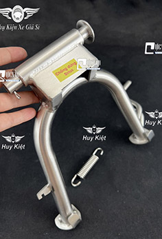 (Tặng Cốt + Lò Xo) Chân Chống Đứng Inox 304 Gắn Sirius Xăng Cơ MS6583