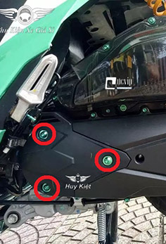 Combo 3 Ốc Titan Thật GR5 Gắn Lốc Máy Trước Vario 2018 - 2020, AirBlade 2016 - 2019 MS3584