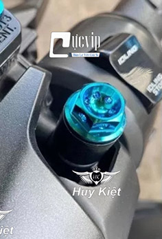Ốc Chân Kính, Chân Gương Titan GR5 Kiểu Salaya Vương Miện Gắn Tất Cả Dòng Xe Honda, Yamaha MS5245