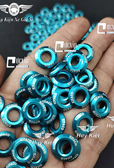 Lông Đền Lốc Máy 6Li Kitaco Nhôm Màu Xanh Lục Bảo (Giá 1 Con) MS6037