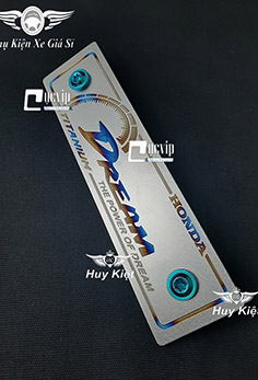 Bảng Tên Dream Titan (Mẫu Titan Khò) Kèm 2 Ốc Titan Thật GR5 MS3662