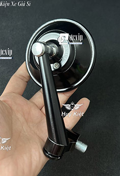 Kính Hậu Trái (Tròn) Cao Cấp Chân 10 Ly Gắn Wave, Dr, Fu, Si, AB, Vision, Vario, Mio, PCX, NVX, Win, Sonic, Ex, Jupiter, Yaz, Luvias MS6509