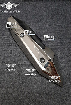 Ốp Che Pô Inox 304 Vario 2018 - 2021, Vario 2022 - 2025 125cc Cao Cấp MS1650