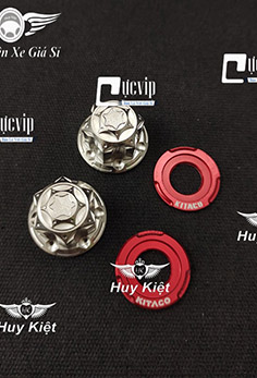 Combo 2 Tán Salaya Inox 304 Kèm Long Đền Kitaco Gắn Cốt Bánh Xe, Cốt Phuộc, Ốc Chân Phuộc 10 Ly, 12 Ly, 14 Ly MS5679