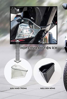 Hộc Đựng Đồ AirBlade 2016 - 2019 Khói Trong Suốt MS2868