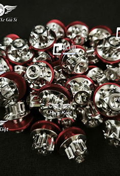 Ốc Chân Kính (Gương) Salaya Bông D3 Inox 304 (Tặng Lông Đền Đỏ) Gắn Wave, Dr, Fu, AB, Vario, PCX, Vision, SH, SH Mode, Lead, Sonic, Win, Ex, Si, NVX, Yaz (Giá 1 Ốc) MS6625
