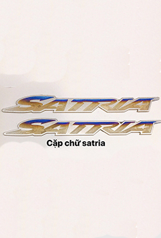 Bộ 2 Tem Logo Satria Titan Cao Cấp MS1893