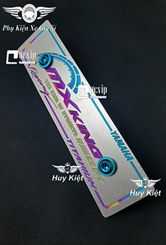 Bảng Tên MX King Titan (Mẫu Titan Điện Phân) Kèm 2 Ốc Titan Thật GR5 MS3681