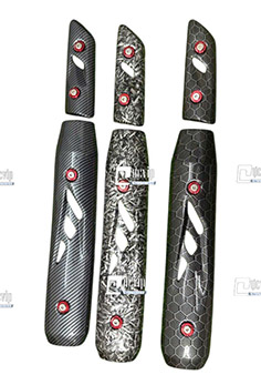 Ốp Che Pô Sirius Xăng Cơ Thép Sơn Carbon [Tặng Ốc + Lông Đền Đỏ] MS6793