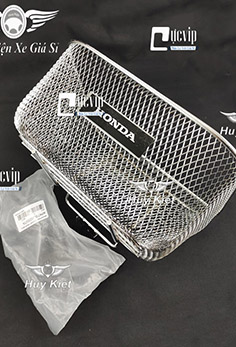 Combo Rổ + Pat Kiểu Thái Gắn Xe Future 125 Led Đời 2018 - 2022, Ware 125i Thái Xi Niken Siêu Sáng Bóng MS5522